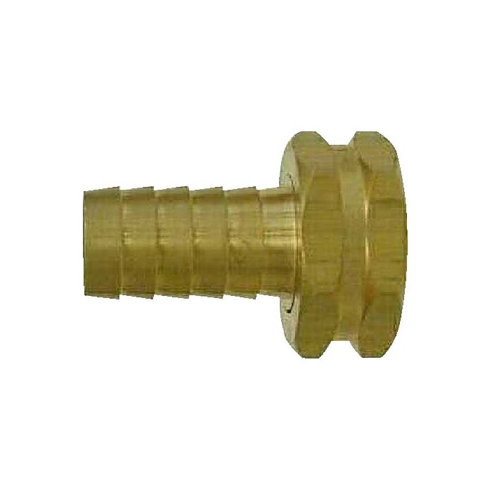 3/8 X 3/4 HOSE BARB X FEMALE GARDEN HOSE SWIVEL ADAPTER