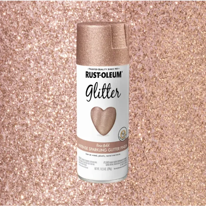 Rustoleum Specialty Glitter Spray Paint (Rose Gold) 10.25 oz