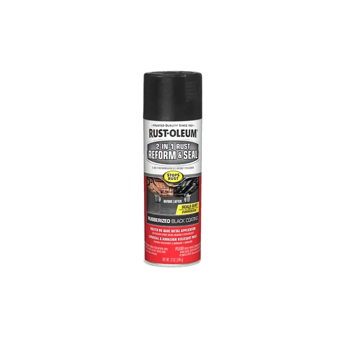 Rust-Oleum 2-in-1 Rust Reform & Seal (Flat - Black) 12 oz