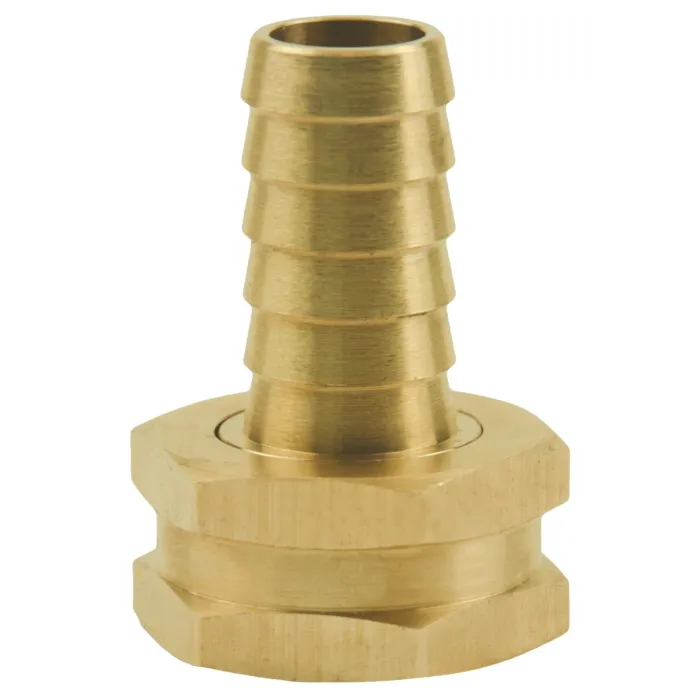 Brass Hose Adapter 3/4" FGH x 5/8" Swivel Barb