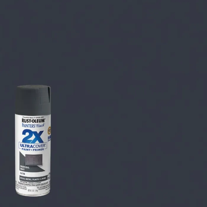 Rust-Oleum Painter's Touch 2X Ultra Cover Spray Paint (Satin - Charcoal Gray) 12 oz