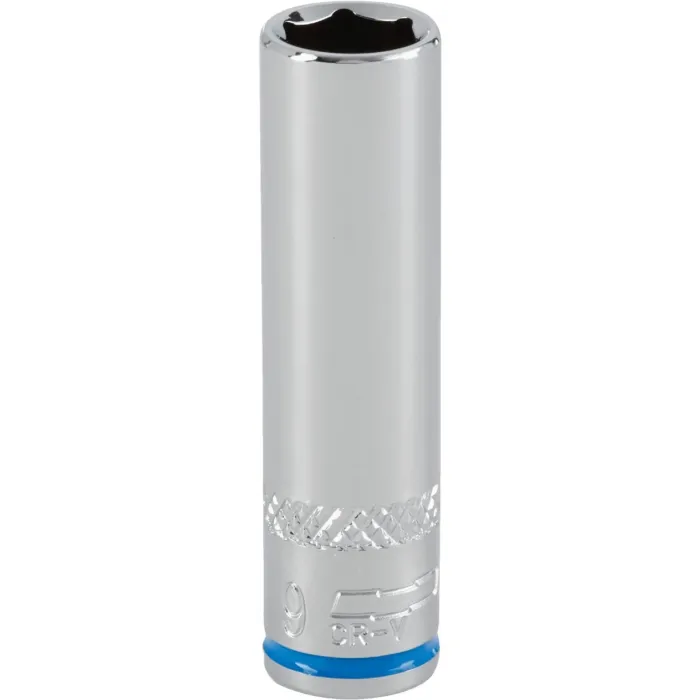 Channellock 1/4 In. Drive 9 mm 6-Point Deep Metric Socket