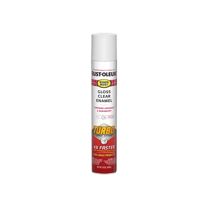 Rust-Oleum Stops Rust Turbo Spray Protective Enamel (Gloss - Clear) 24 oz