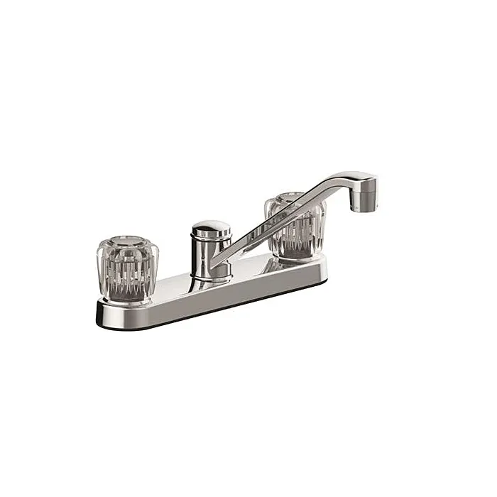 EZ-FLO 7.69 in 4-11/16 in Ceramic Disc Faucets Low-Spout Washerless Kitchen Faucet without Side Spray