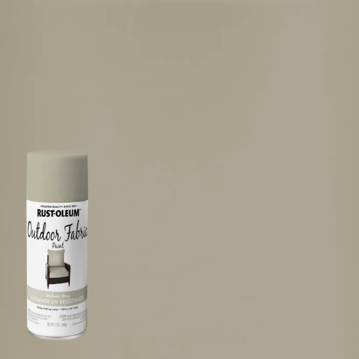 Rust-Oleum Outdoor Fabric Spray Paint (Matte - Medium Gray) 12 oz