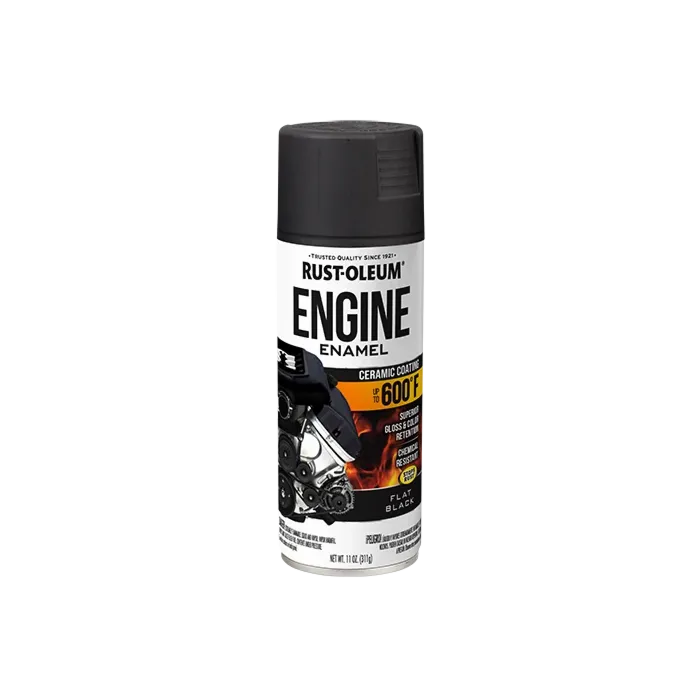 Rust-Oleum Automotive Engine Enamel (Flat - Black) 12 oz
