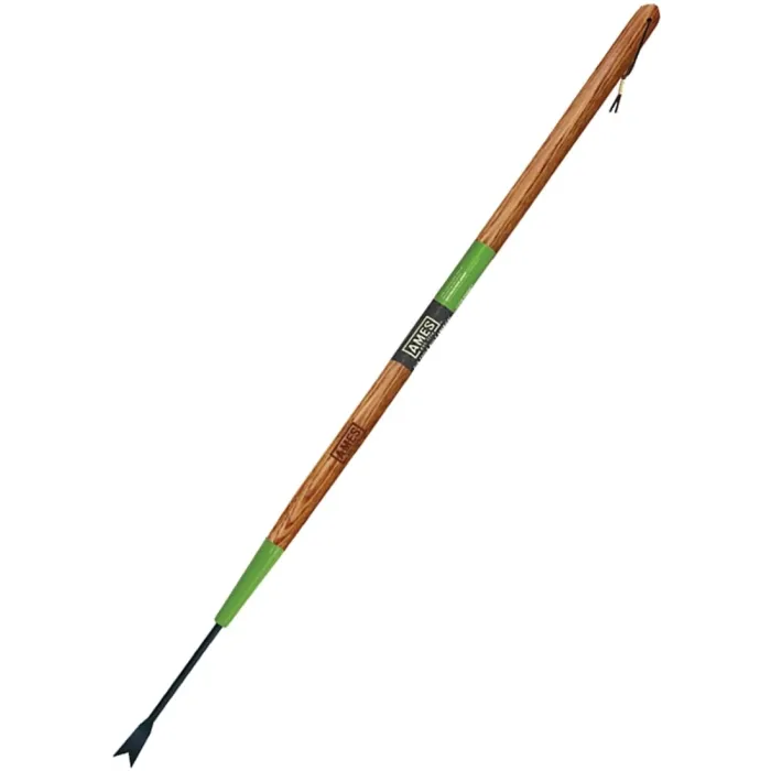 Ames 2942100 Forged Dandelion Weeder, Steel Blade, V-Notched Blade, Hardwood Handle