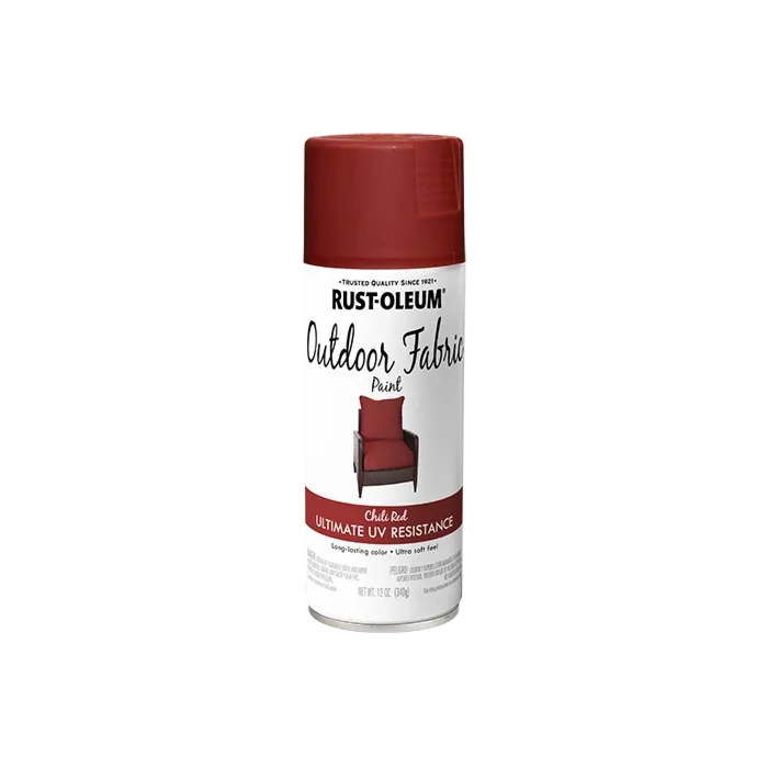 Rust-Oleum Outdoor Fabric Spray Paint (Matte - Chili Red) 12 oz