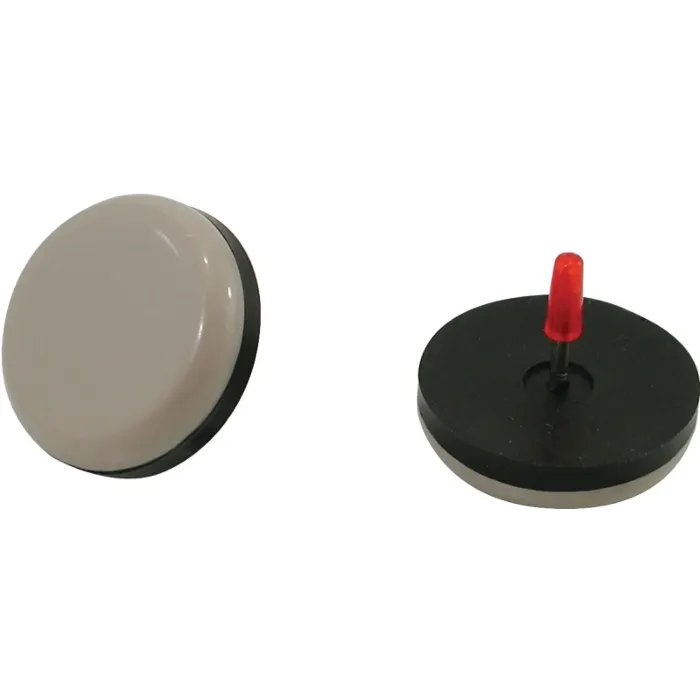Shepherd Hardware 9469 Furniture Pad, Round, 7/8 in Dimensions, Polyethylene (Black/Tan - 8pk)