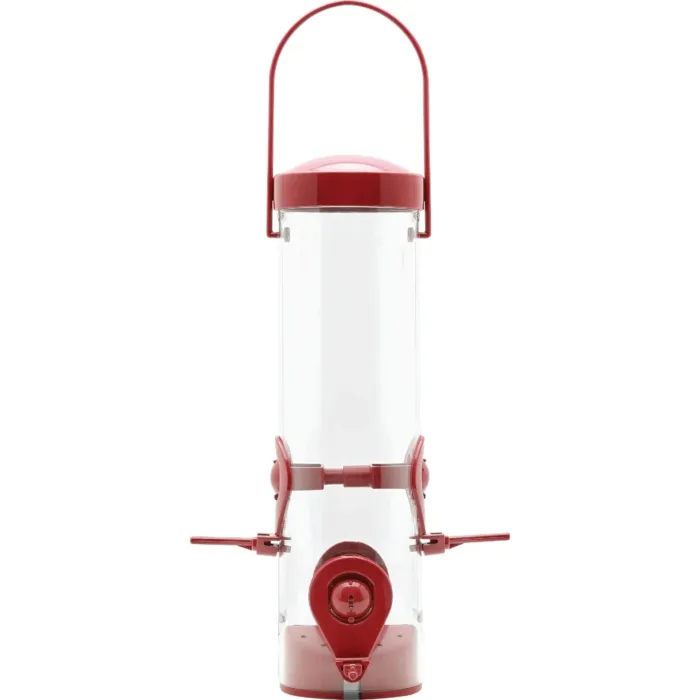 Stokes Select Plastic Tube Bird Feeder (Red) 1.6 lb