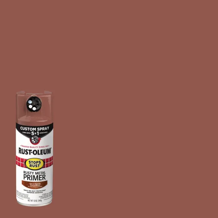 Rustoleum Stops Rust Metal 5-in-1 Custom Primer Spray (Flat - Brown) 12 oz