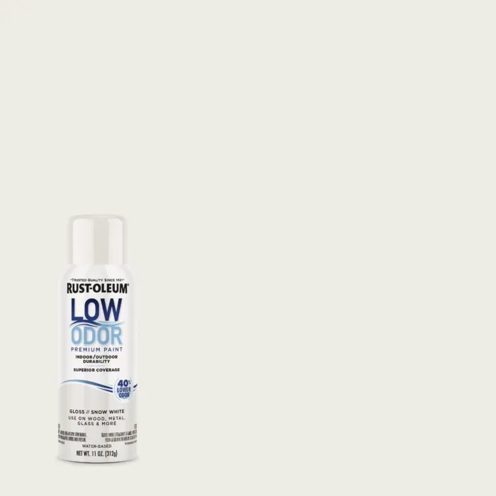 Rust-Oleum Low Odor Water-Based Spray Paint (Gloss - Snow White) 11 oz