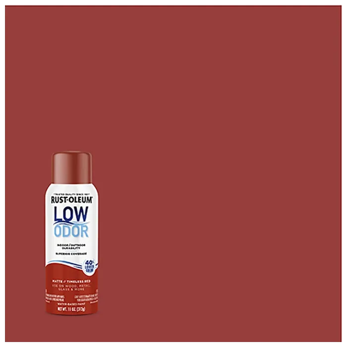 Rustoleum Low Odor Premium Spray Paint (Matte - Timeless Red) 11 oz