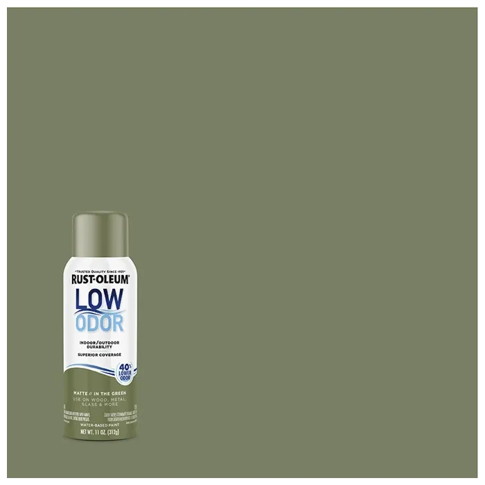 Rustoleum Low Odor Premium Spray Paint (Matte - In the Green) 11 oz