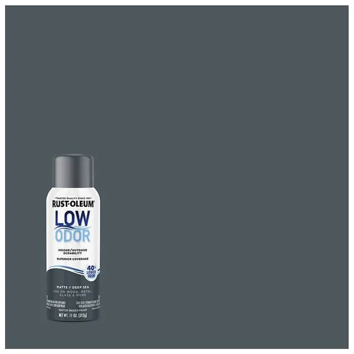 Rustoleum Low Odor Premium Spray Paint (Matte - Deep Sea) 11 oz