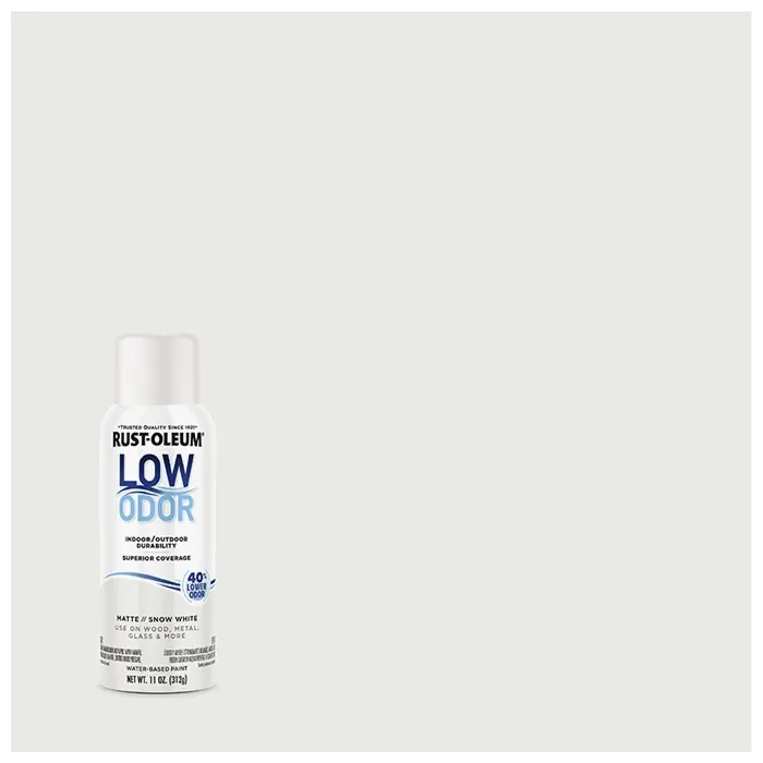 Rustoleum Low Odor Premium Spray Paint (Matte - Snow White) 11 oz