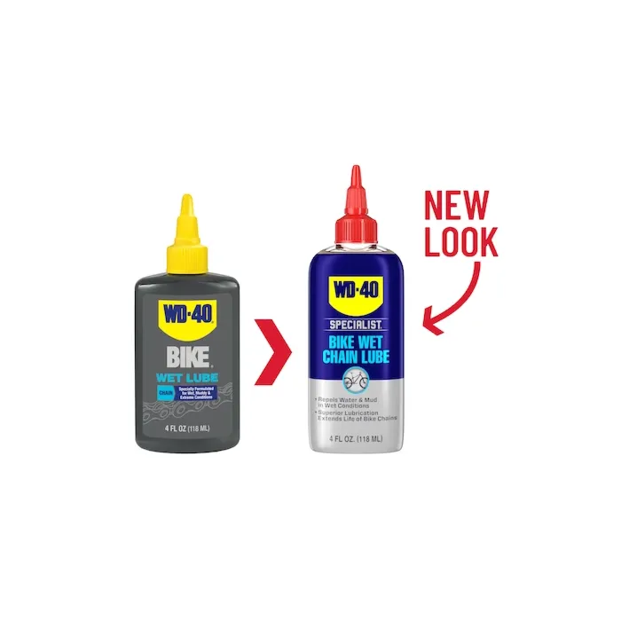 WD-40 4 oz Liquid Light Amber Wet Bike Chain Lubricant