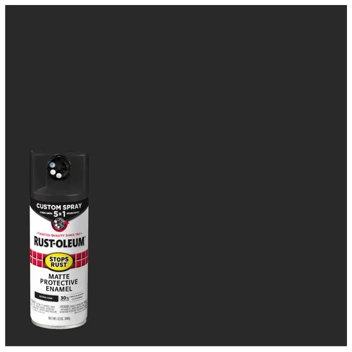 Rustoleum Stops Rust 5-in-1 Protective Enamel Spray Paint (Matte - Peppercorn) 12 oz
