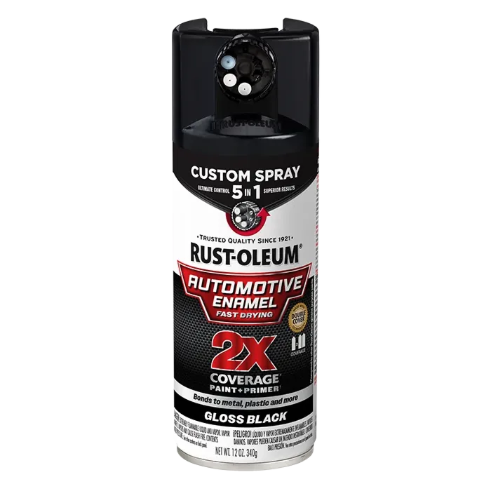 Rustoleum Auto Enamel Gloss Black 5in1