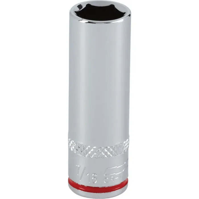 Channellock 1/4 In. Drive 7/16 In. 6-Point Deep Standard Socket
