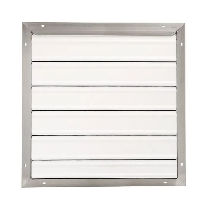 Flat 26 ga Blade Aluminum Backdraft Damper/Wall Shutter