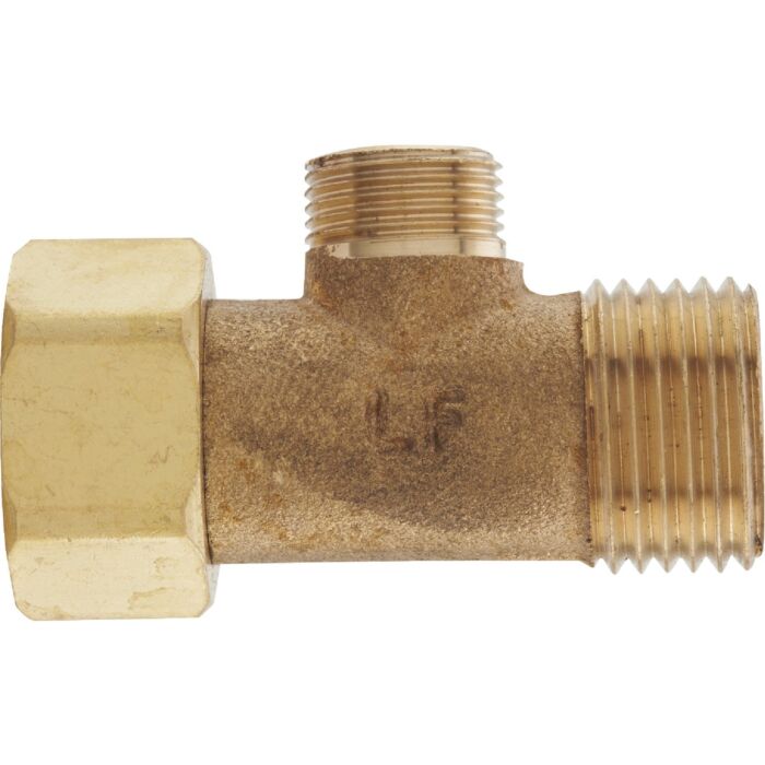 Do it Best 1/2 In. FIP x 1/2 In. MIP x 3/8 In. OD Brass Extender Tee
