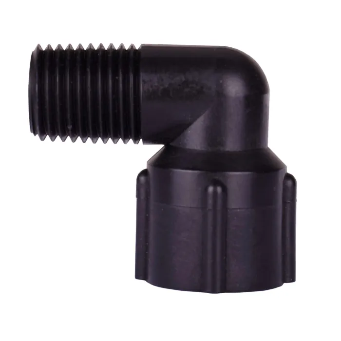 Valley Industries 1/4" Male NPT x 1/4" Female NPT 90 Degree Poly Street Elbow