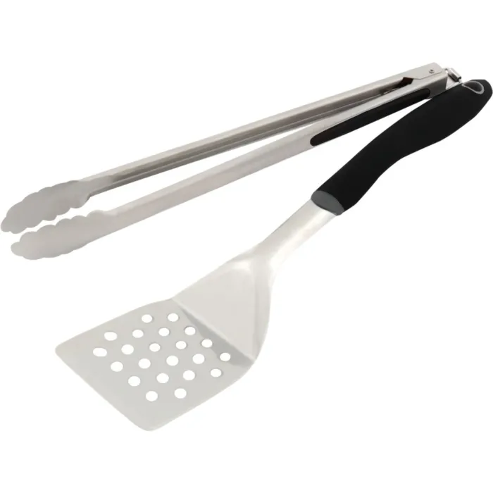 GrillPro Soft Grip Handle SS BBQ Tool Set (2pc)