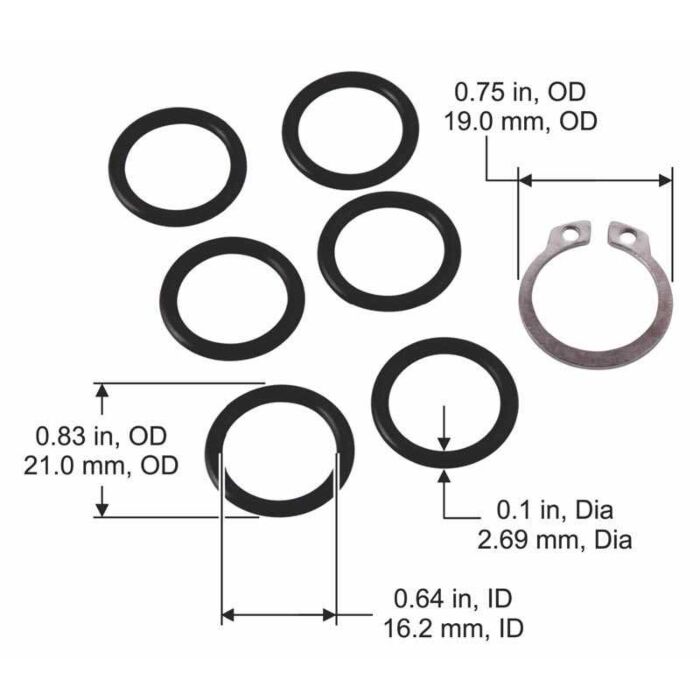 Liberty Garden 0.83 in 0.64 in O-Ring Kit