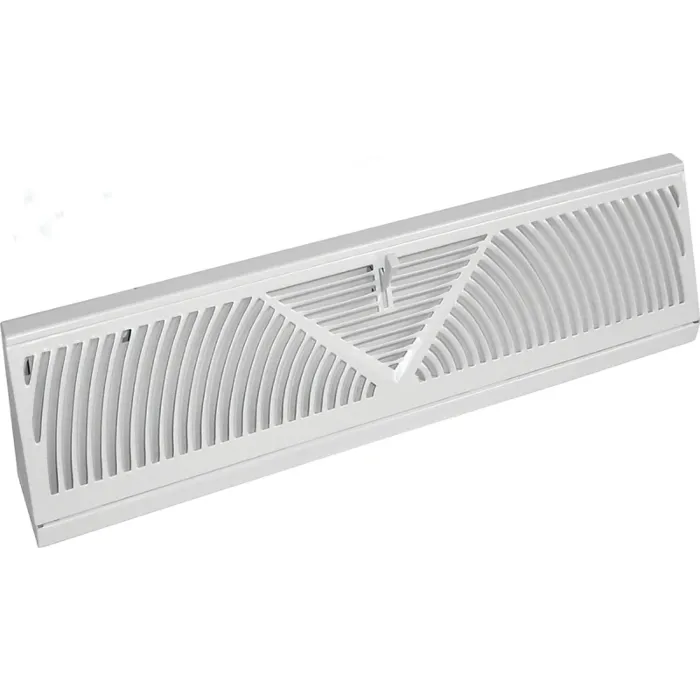 Imperial RG1626-A Baseboard Register, 15 in L, 2-3/4 in W, Steel, White