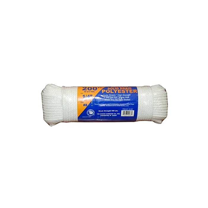 T.W. Evans Cordage 1/4 in 100 ft Braided Rope