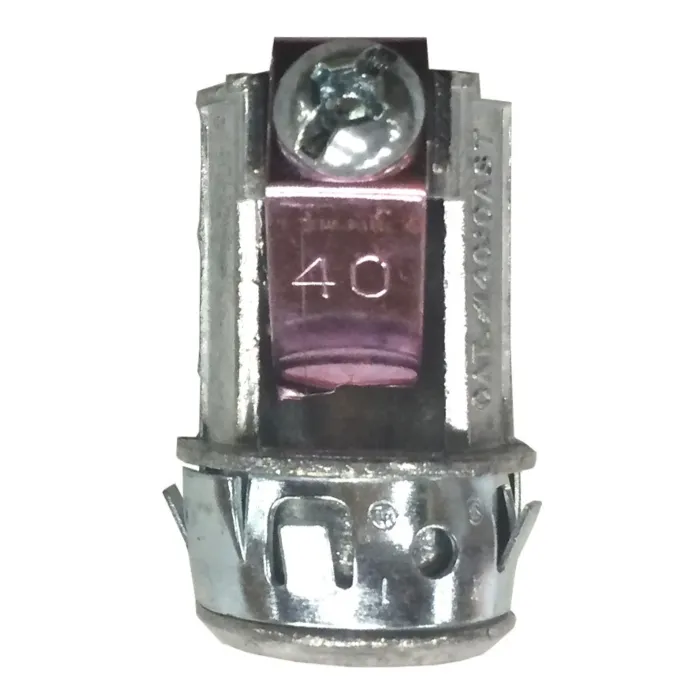 Arlington Industries Zinc die-cast, 1/2" Knockout MC Cable Connector