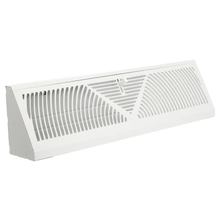 Imperial 18-in Baseboard Diffuser, Steel, White