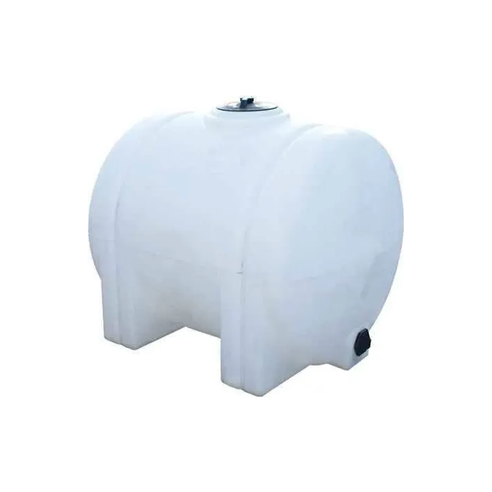 Norwesco 225 Gallon Polyethylene White Round Horizontal Leg Tank