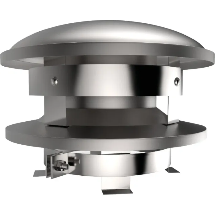 SELKIRK 8 In. Pipe Sure Temp Stainless Steel Round Chimney Cap