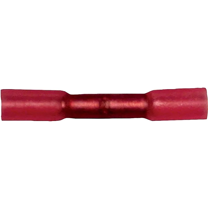 Calterm 65701 Butt Splice Connector, 600 V, Red