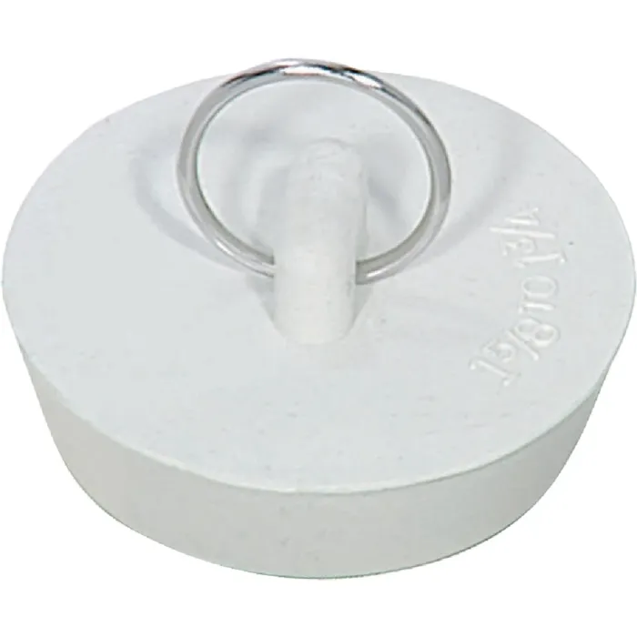 Do it Best Do it Duo-Fit 1-5/8 In. to 1-3/4 In. White Sink Rubber Drain Stopper
