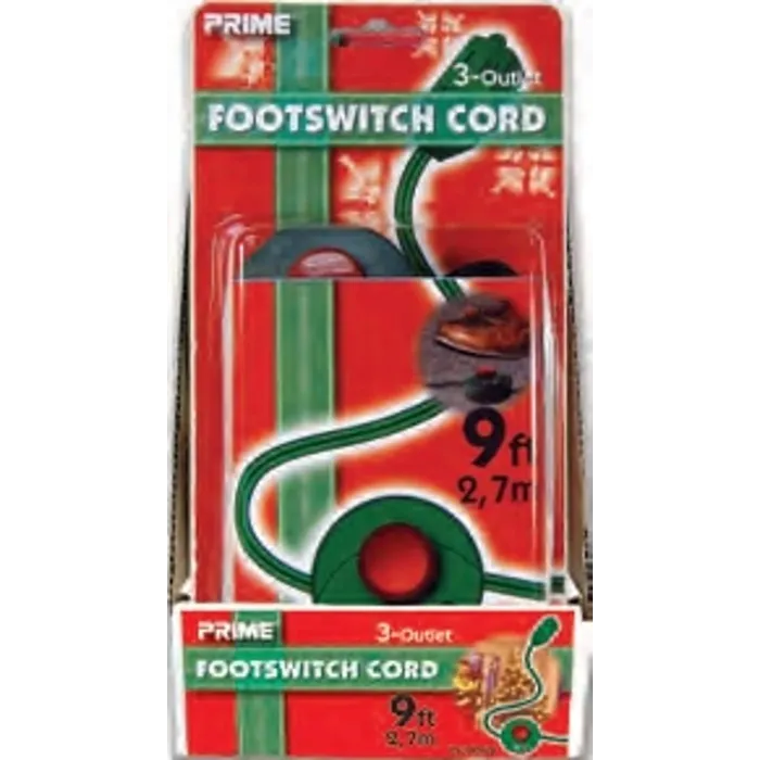 Prime FSL780609 Extension Cord, 16/2 AWG Cable, 9 ft L, Green