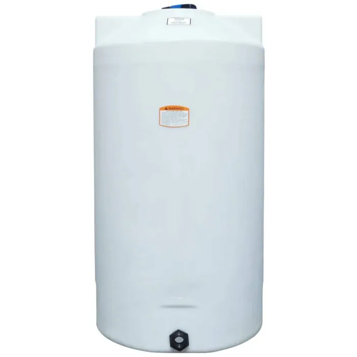Norwesco 100 gal Polyethylene White Vertical Storage Tank