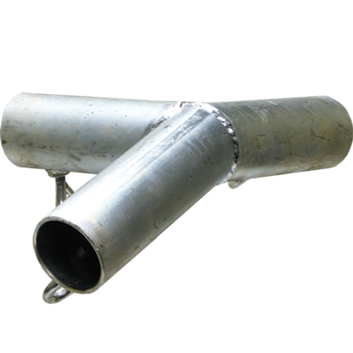 Cover Me P3E-1 1 in Galvanized Steel 3-Way Low Peak Top End