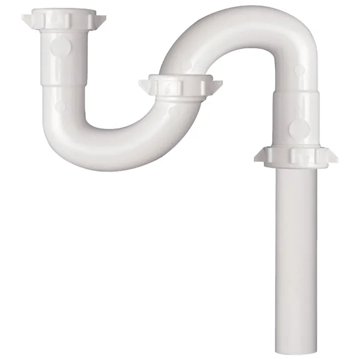 Keeney 1-1/4 In. x 20-1/2 In. White Plastic S-Trap