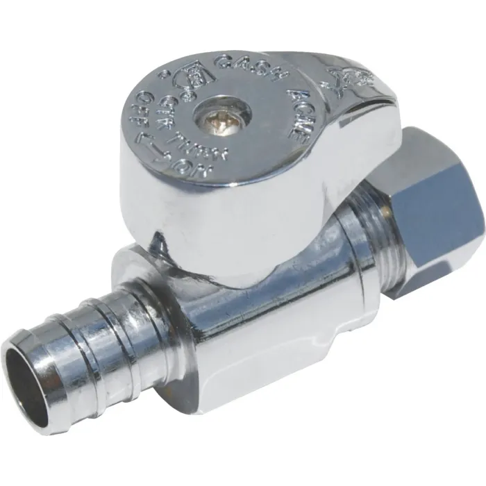 Apollo Straight Stop 1/2"pex x 3/8"comp