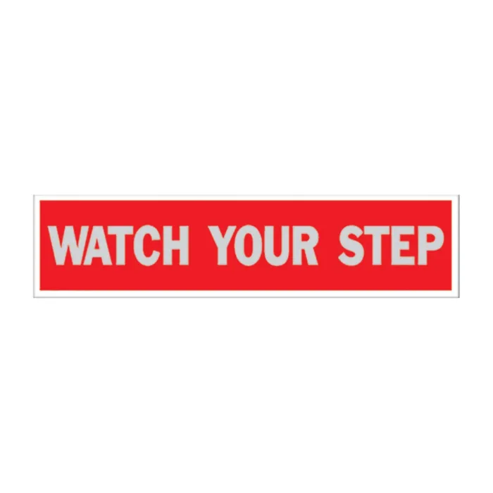 HY-KO 8 in 2 in White/Red Commercial & Business Sign