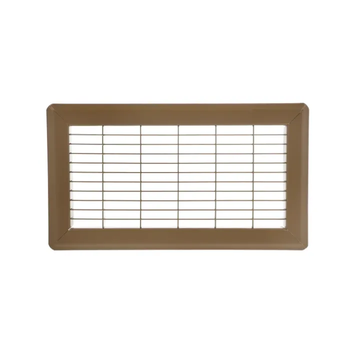 Imperial 8-in x 12-in Return Air Floor Grille, Steel, Brown