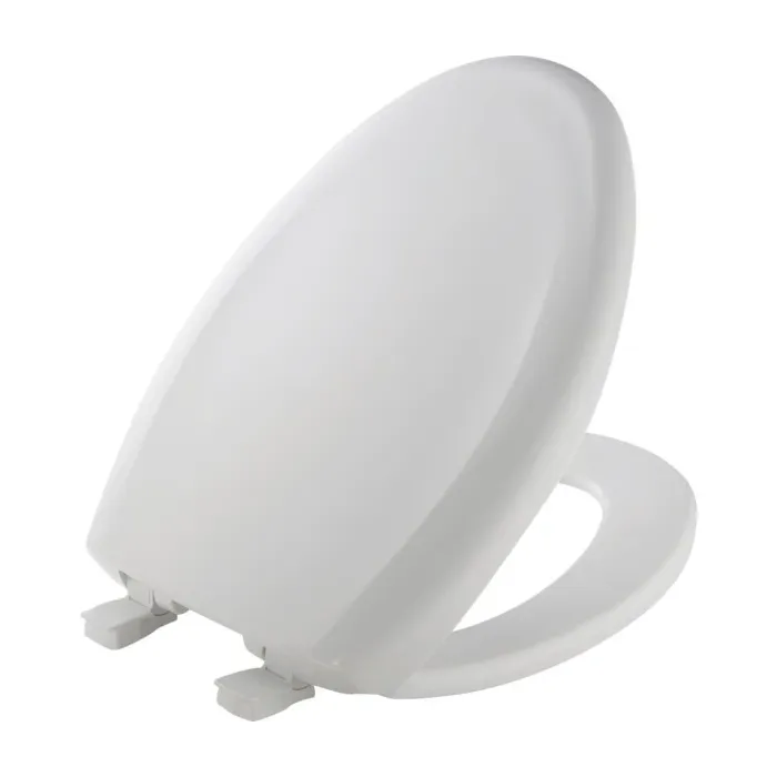 Jones Stephens EZ Close® Premium Plastic Seat, White, Elongated Closed Front with Cover