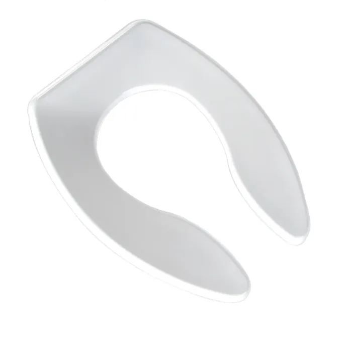 Jones Stephens Heavy Duty Commercial Seat, White, Check Hinge, Elongated Open Front Less Cover