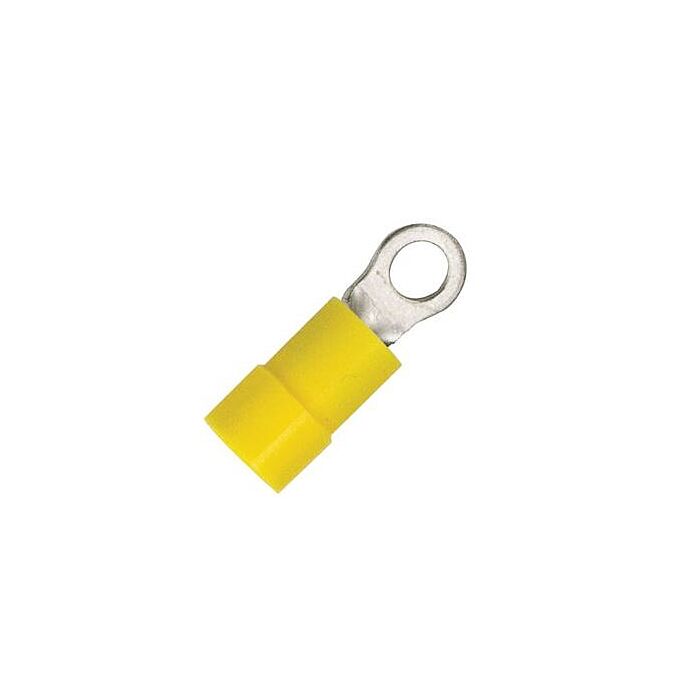 FTZ Industries Fully Insulated 12-10 AWG #6 Ring Terminal (Yellow - 10pk)