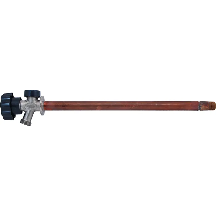 PRIER Products 14 in. Anti-Siphon Wall Hydrant with 1/2 in. Inlet
