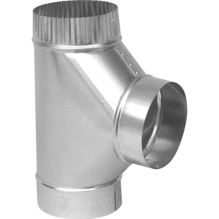Imperial GV0895 Tee, 7 in, 26 Gauge, Galvanized Steel