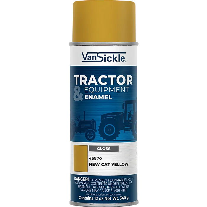 Van Sickle Tractor & Equipment Enamel Gloss New Cat Yellow Aerosol